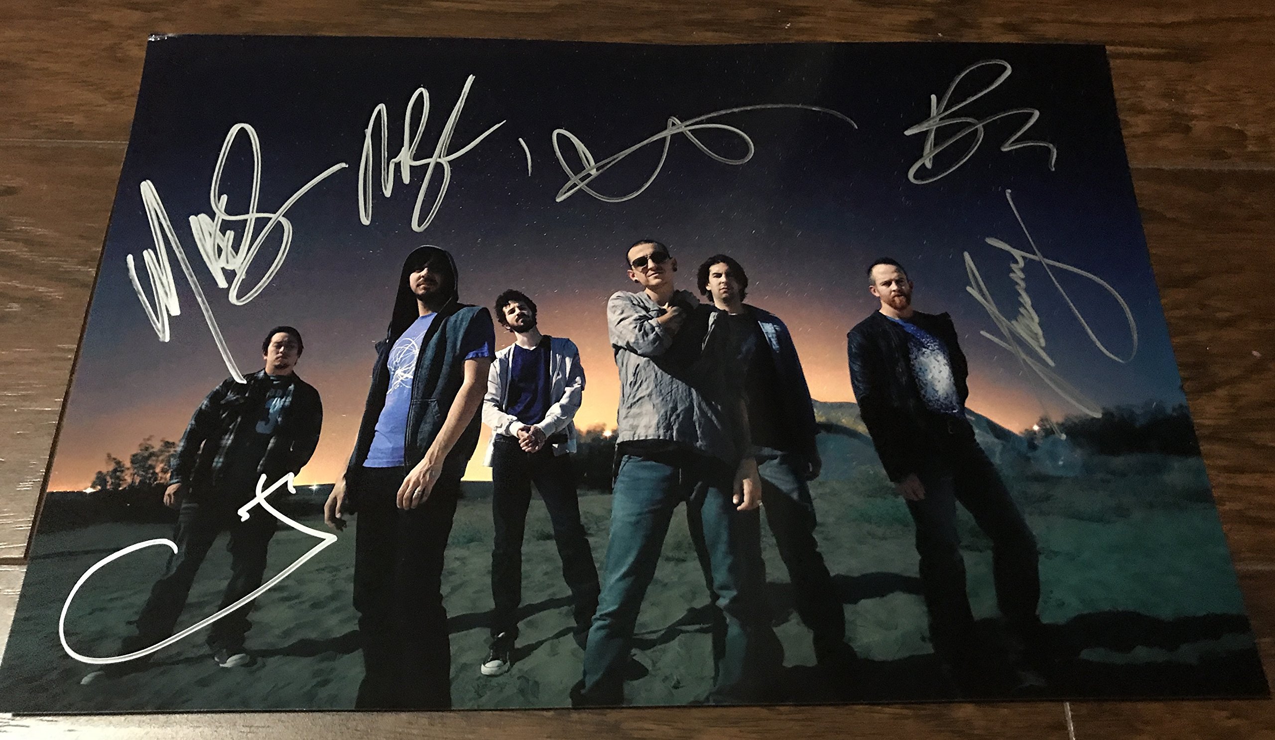 Linkin Park Full Band Autographed 8x10 Photo Reprint – Signed